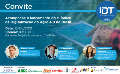 Projeto Aquarius lança o primeiro Índice de Digitalização do Agro 4.0 no Brasil